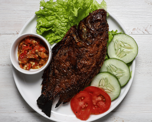 grilled chicken and tilapia